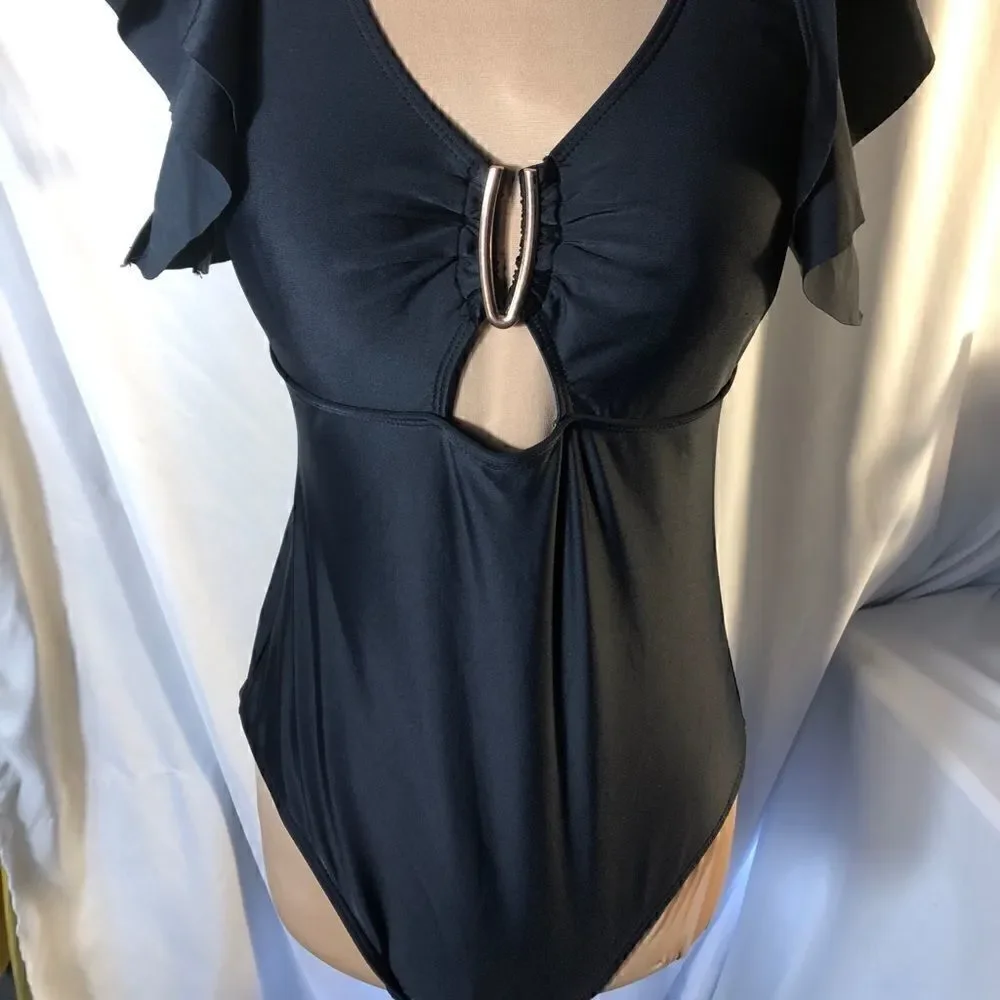 Edel Qual black one piece swimsuit Medium